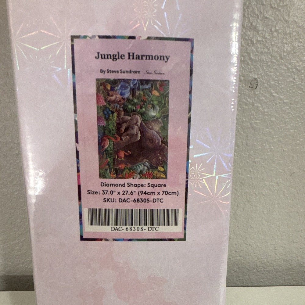 Diamond Art Club Jungle Harmony DIY Diamond Art Kit Square DAC-6830S-DTC Steve S